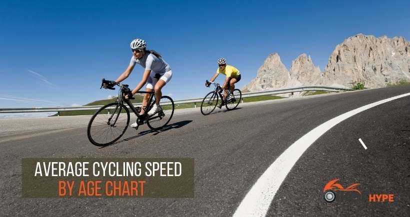 Average cycling speed by age 